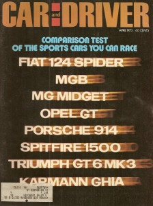 CAR & DRIVER 1973 APR - SPORTS CAR SHOOTOUT*